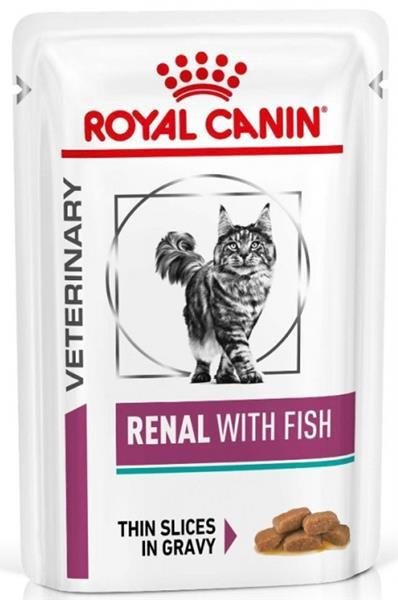 Royal Canin VD Cat kaps. Renal with fish 12× 85 g Diétne kapsičky...