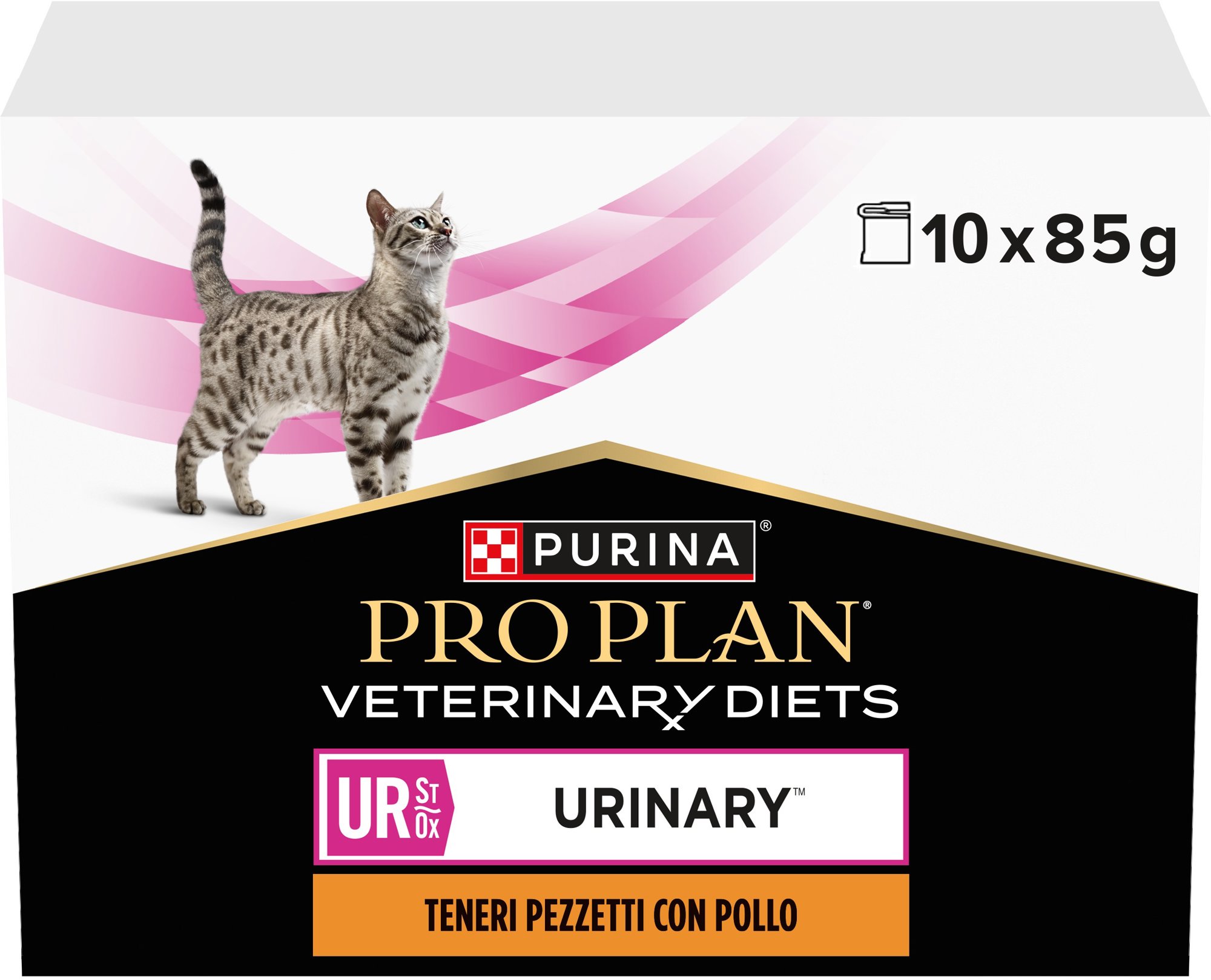 Pro Plan Veterinary Diets Feline UR St/Ox Urinary Chicken 10 × 85 g...