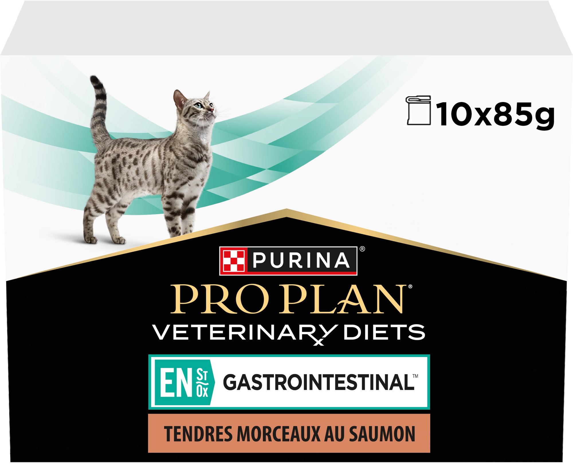 Pro Plan Veterinary Diets Feline EN Salmon 10 × 85 g Diétna...