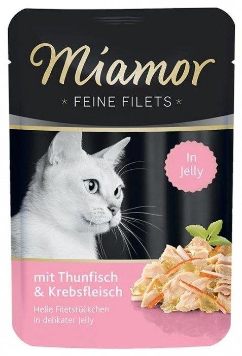 Miamor Fine Filets tuniak + krab kapsička 100 g Kapsička pre mačky