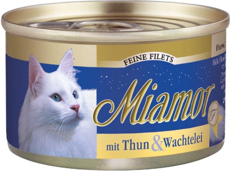 Miamor Fine Filets tuniak + prepeličie vajcia konzerva 100 g...