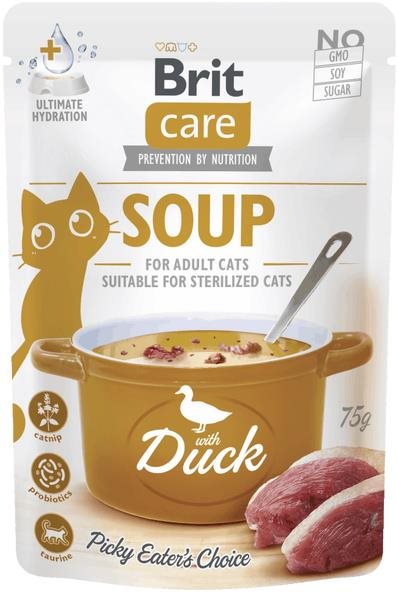 Brit Care Cat Polievka s kačicou 75 g Polievka pre mačky