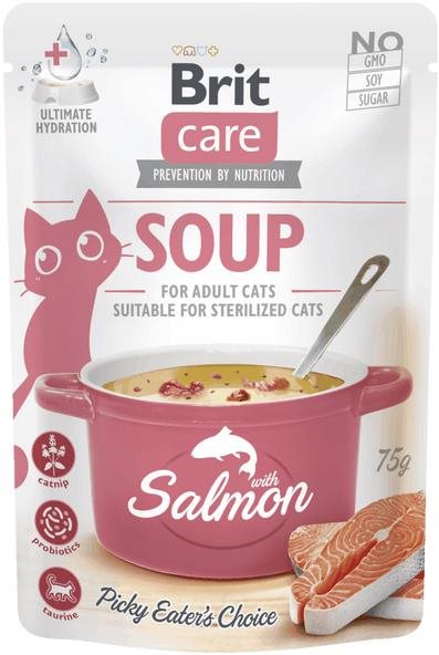 Brit Care Cat Polievka s lososom 75 g Polievka pre mačky