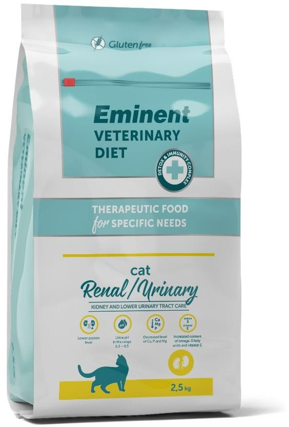 Eminent Vet Diet Cat Renal/Urinary 2,5 kg Diétne granule pre mačky