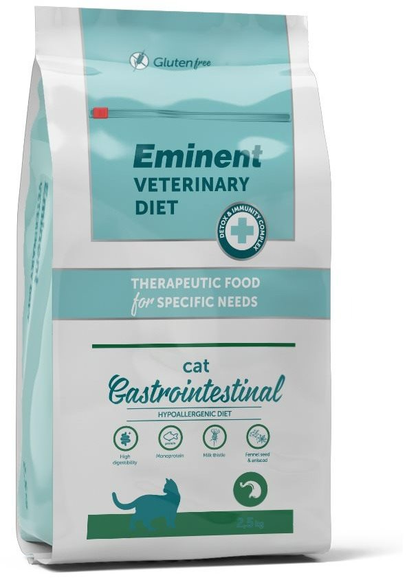 Eminent Vet Diet Cat Gastrointestinal/Hypoallergenic 2,5 kg Diétne...