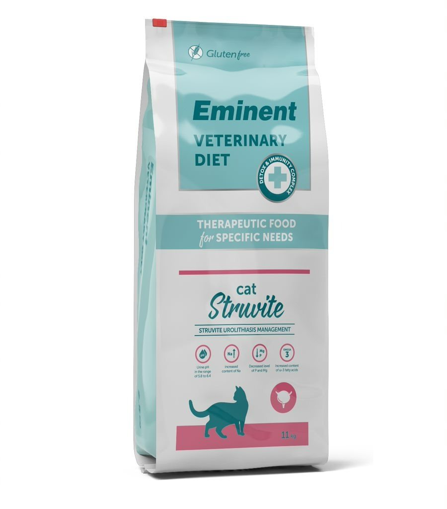 Eminent Vet Diet Cat Struvite 11 kg Diétne granule pre mačky