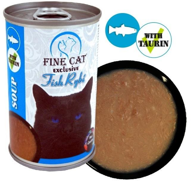 Fine Cat Exclusive polievka pre mačky rybacia 158 g Polievka pre...
