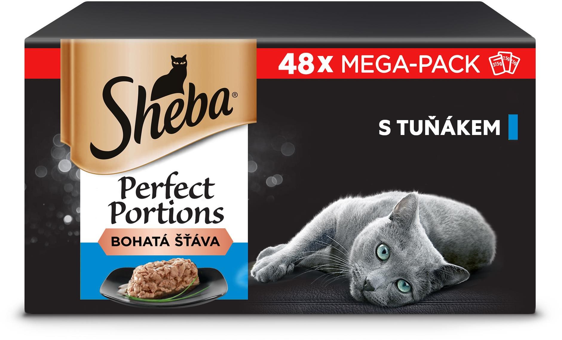 Sheba Perfect Portions vaničky s tuniakom pre dospelé mačky 48×...