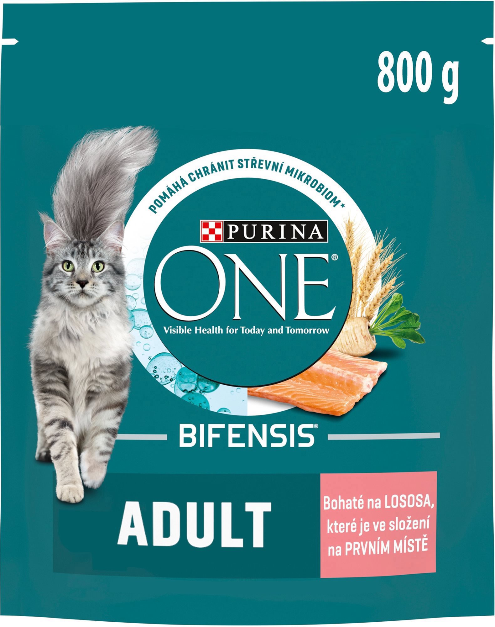 Purina ONE Bifensis Adult losos 800 g Granule pre mačky