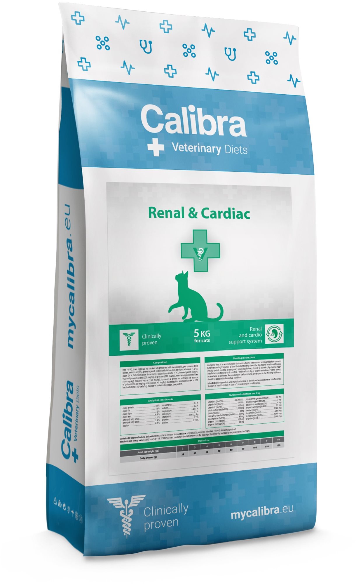 Calibra VD Cat Renal & Cardiac 5 kg Diétne granule pre mačky