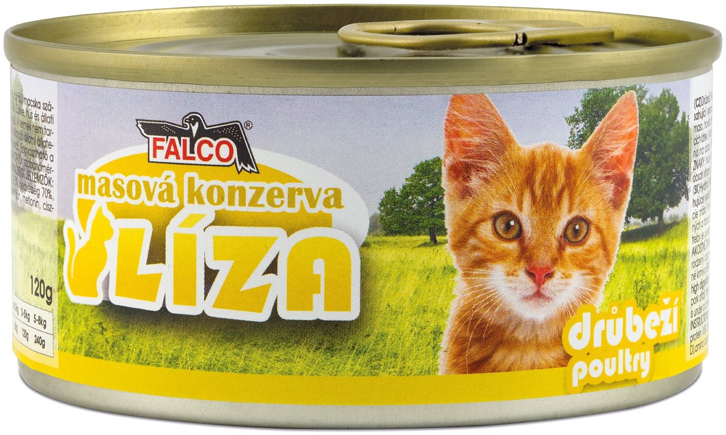 Sokol Falco LÍZA hydinová 120 g Konzerva pre mačky
