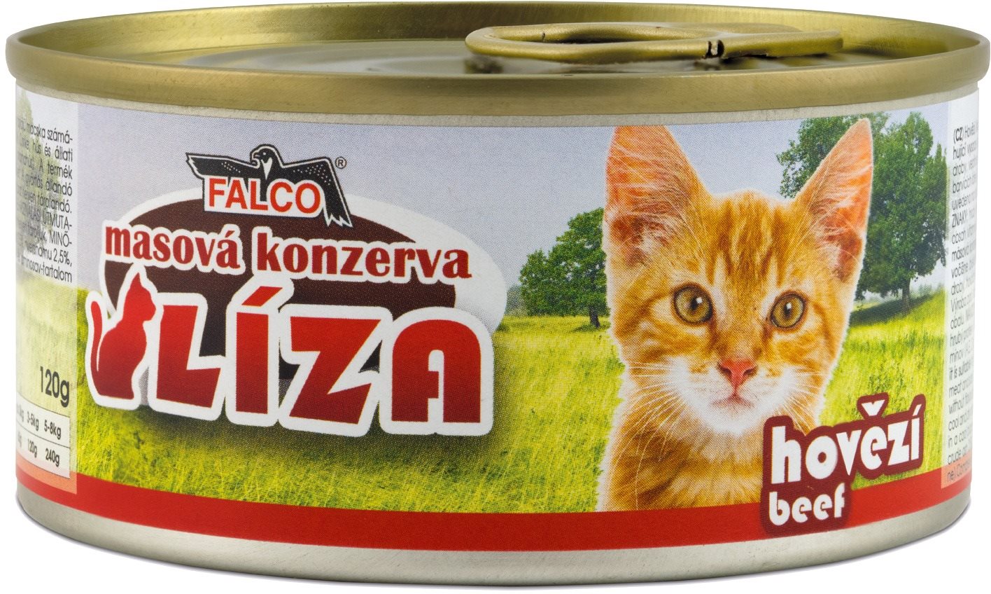 Sokol Falco LÍZA hovädzia 120 g Konzerva pre mačky