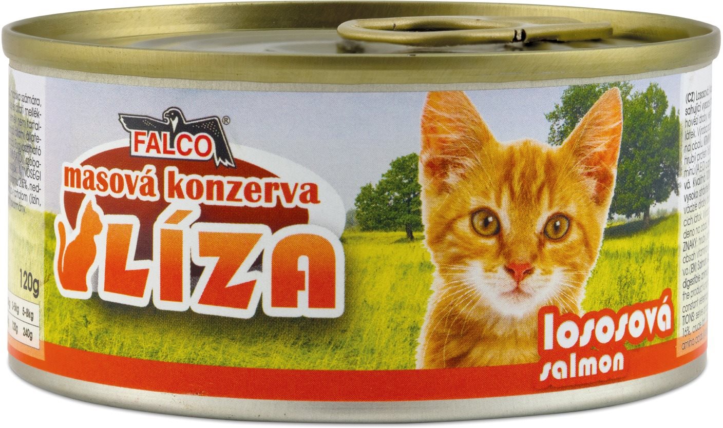 Sokol Falco LÍZA lososová 120 g Konzerva pre mačky