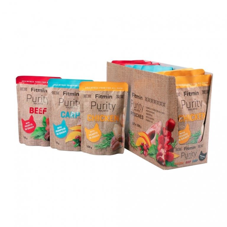 Fitmin Purity Kapsičky pre mačky mix 12× 100 g Kapsička pre mačky