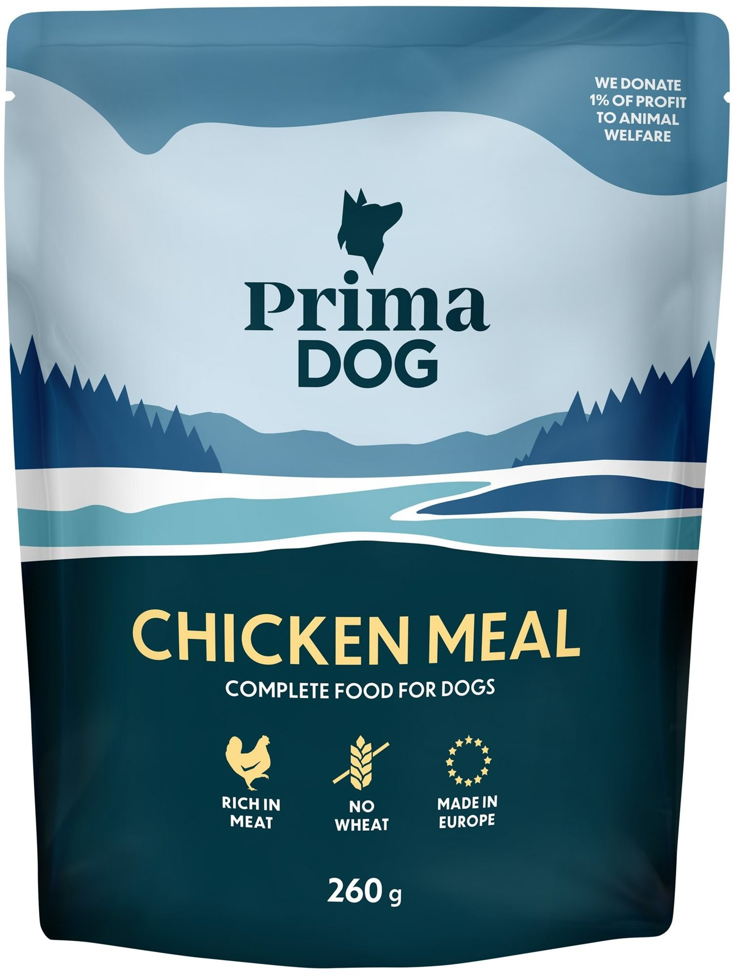 PrimaDog Kapsička s kuracím 260 g Kapsička pre psov
