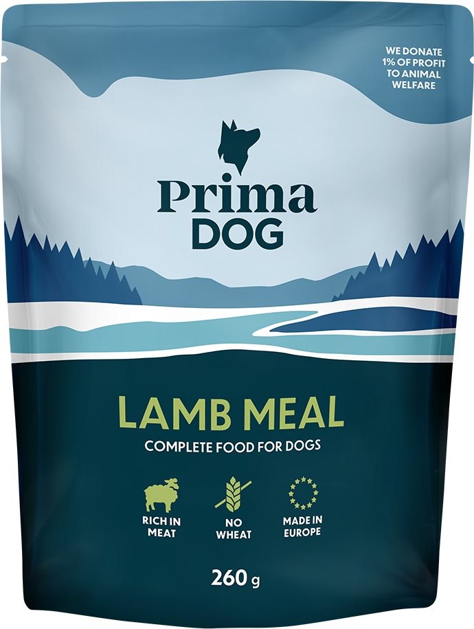 PrimaDog Kapsička s jahňacím 260 g Kapsička pre psov