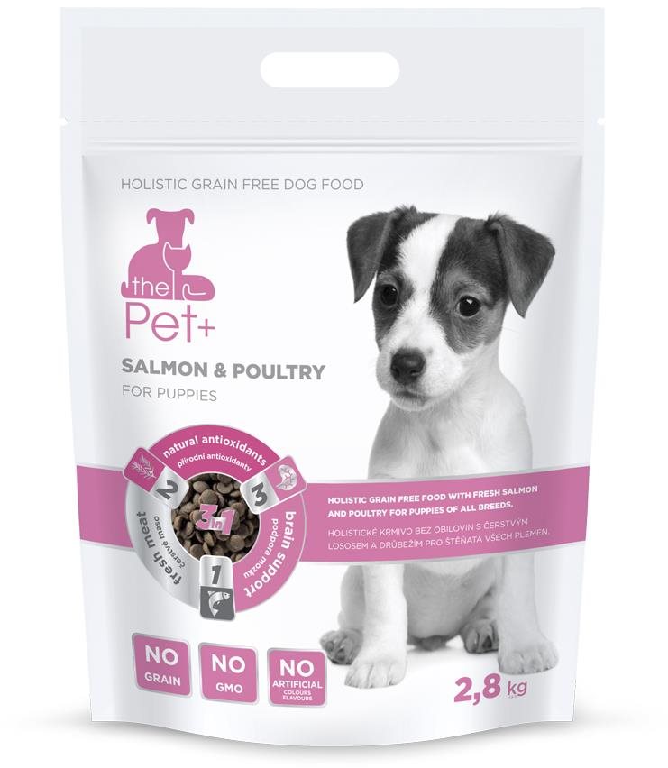 ThePet+ 3 in 1 Dog Puppies Salmon & Poultry 2,8 kg Granuly pre psov