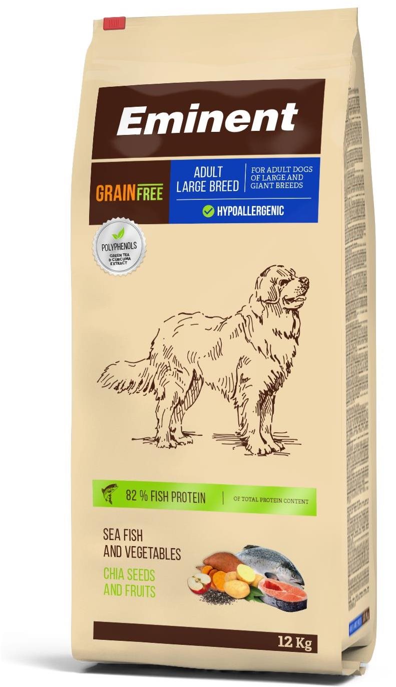 Eminent Grain Free Adult Large Breed 12 kg Granuly pre psov