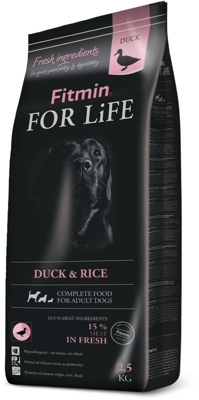 Fitmin For Life Dog Duck & Rice 2,5 kg Granuly pre psov