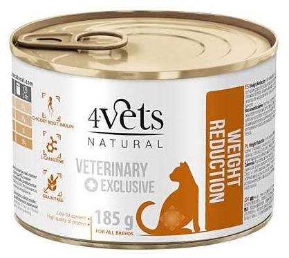 4Vets Natural Veterinary Exclusive Weight Reduction Cat 185 g...