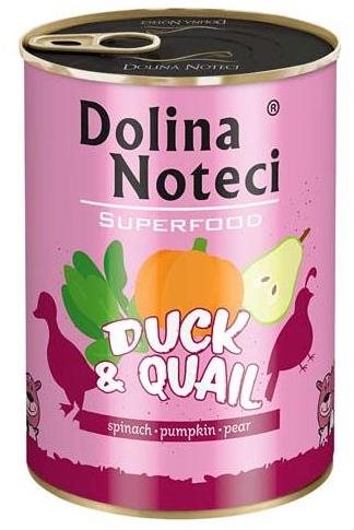 Dolina Noteci Superfood kačacie a prepeličie 400 g Konzerva pre psov