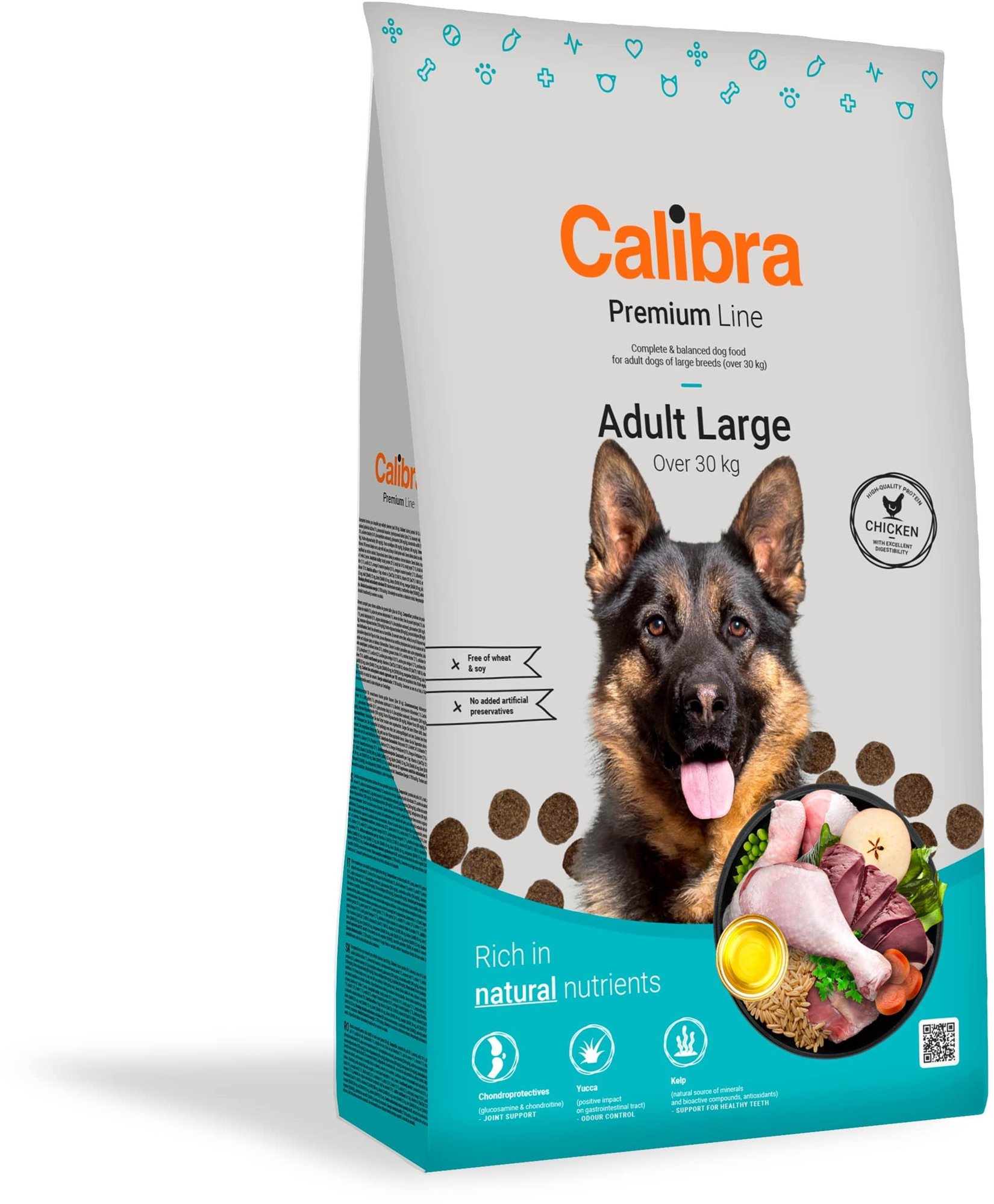 Calibra Dog Premium Line Adult Large 3 kg Granuly pre psov