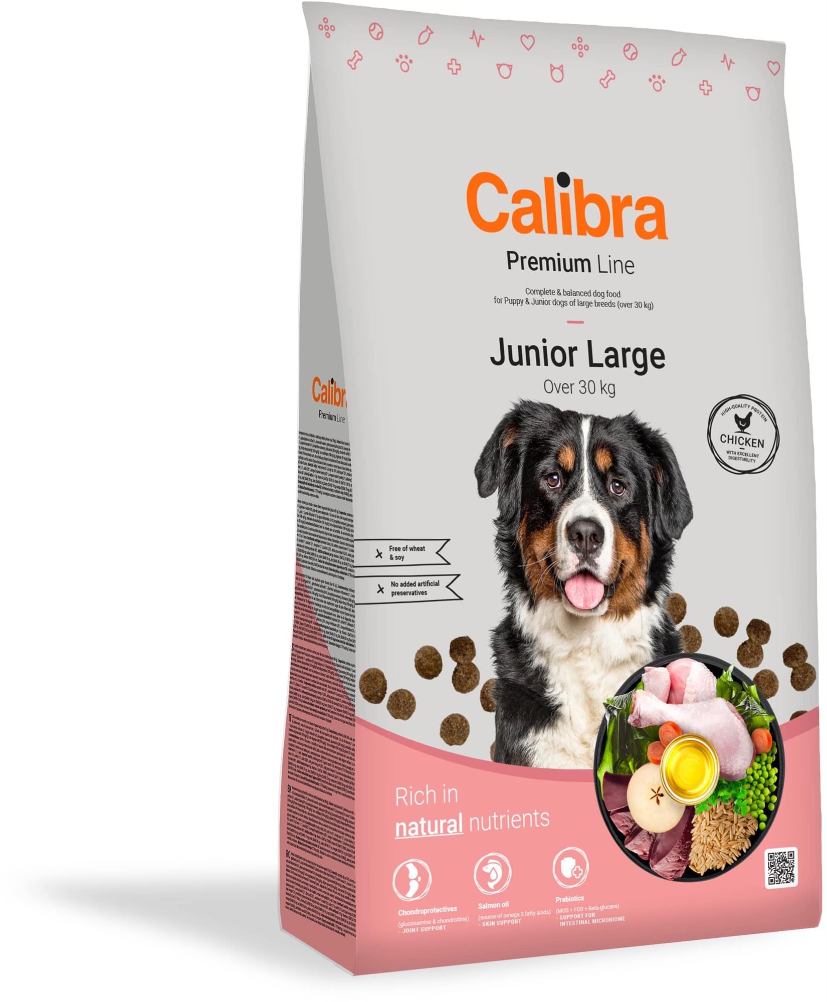 Calibra Dog Premium Line Junior Large 12 kg Granule pre šteniatka