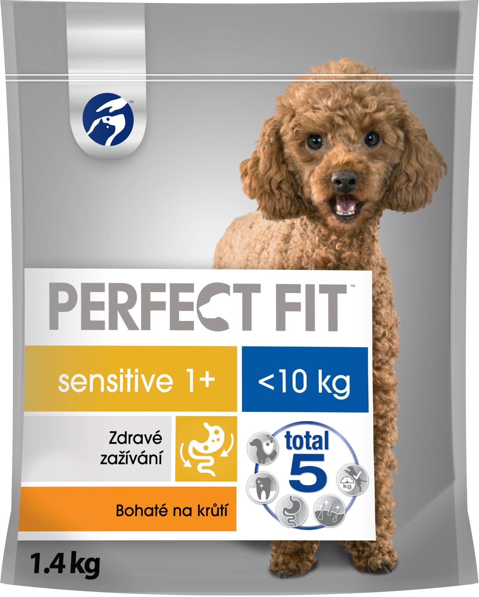 Perfect fit granule kuracie pre dospelých psov malých plemien 1.4...