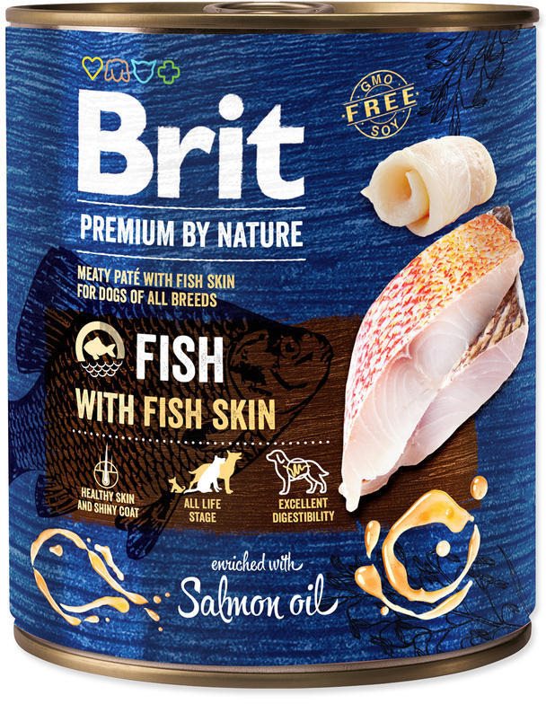 Brit Premium by Nature Fish with Fish Skin 800 g Konzerva pre psov