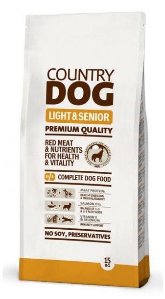Country Dog Light & Senior 15 kg Granuly pre psov
