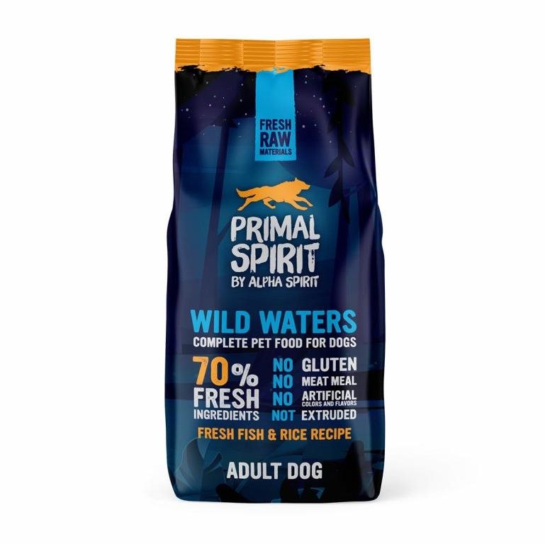 Primal Spirit Dog Wild Waters 70 % 12 kg Granuly pre psov