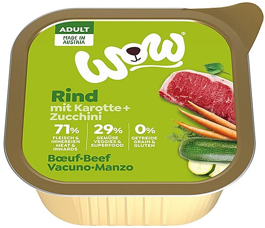Wow paštéta Hovädzie s karotkou Adult 150 g Paštéta pre psov