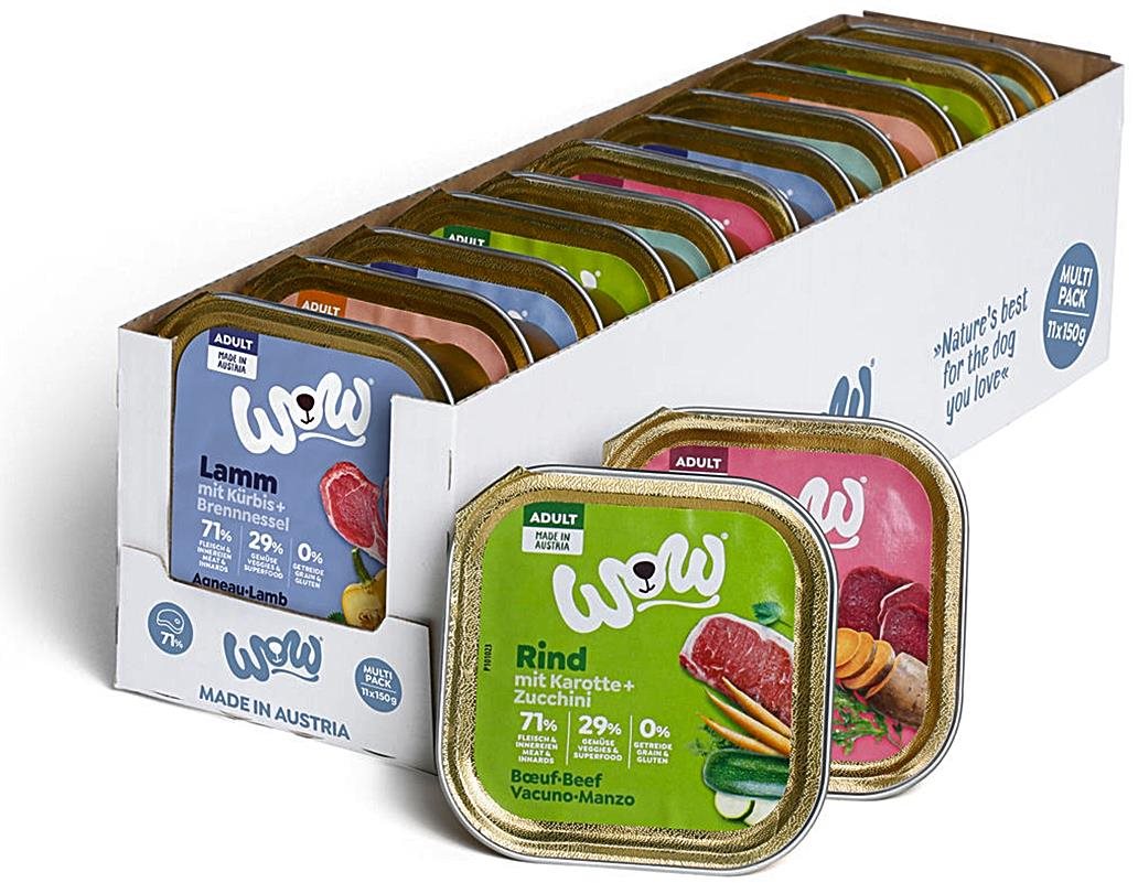 Wow paštéta Multipack 11×  150 g Paštéta pre psov