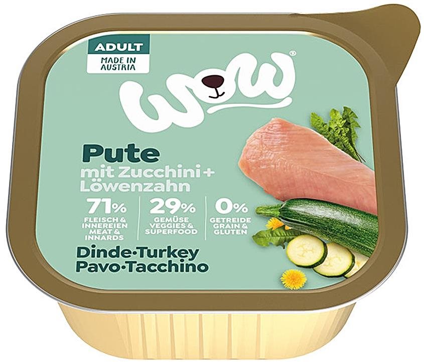 Wow paštéta Moriak s cuketou Adult 150 g Paštéta pre psov