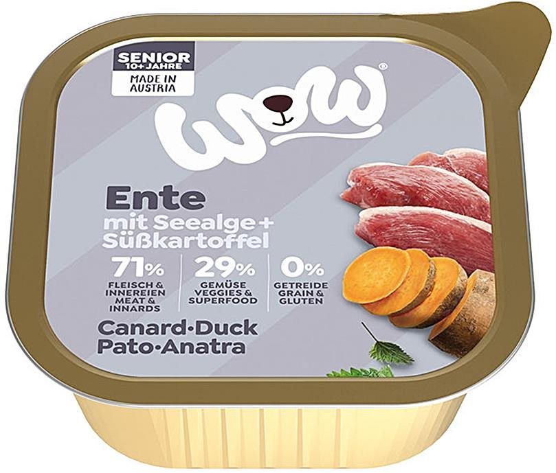 Wow paštéta Kačica s batátmi Senior 150 g Paštéta pre psov