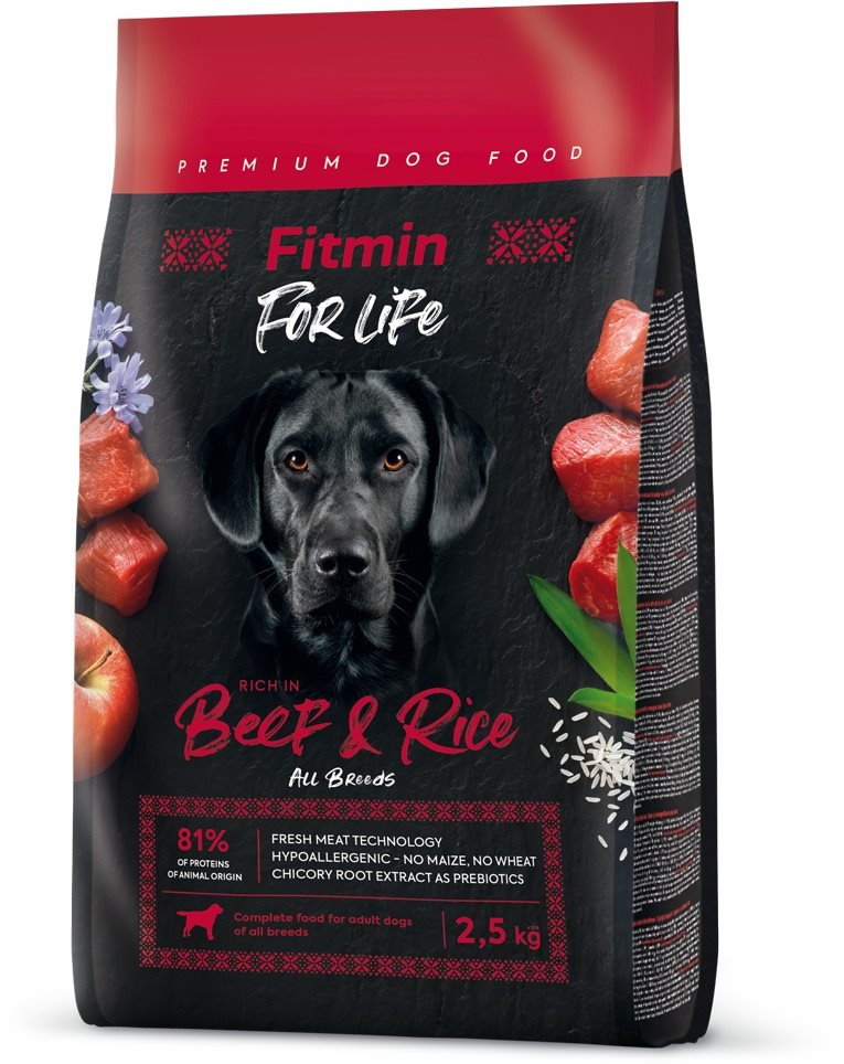 Fitmin For Life Dog Beef & Rice 2,5 kg Granuly pre psov