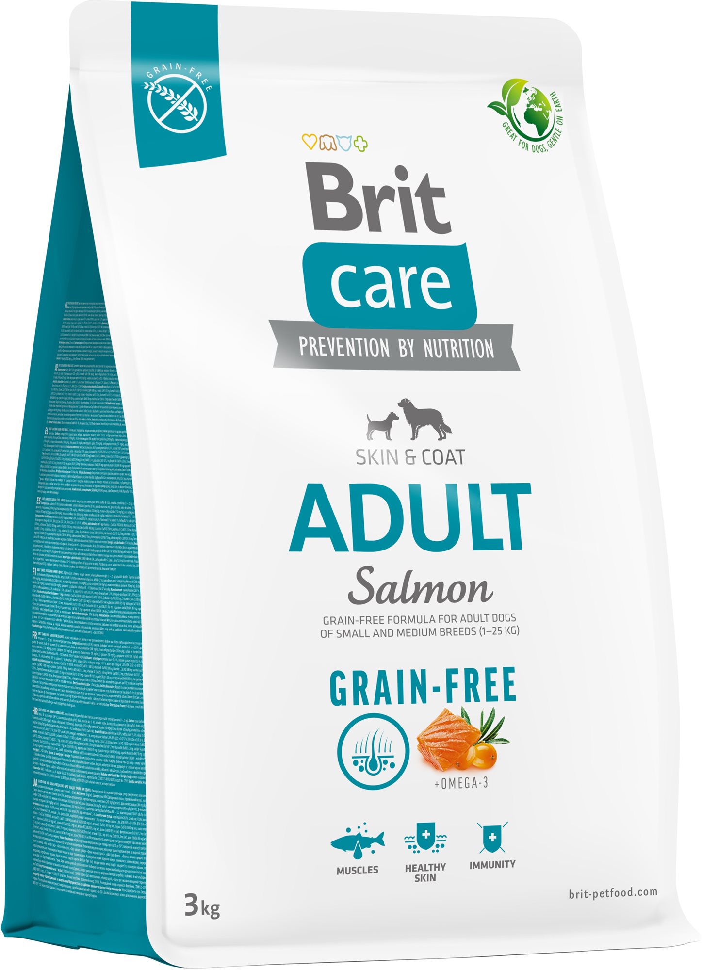 Brit Care Dog Grain-free s lososom Adult 3 kg Granuly pre psov