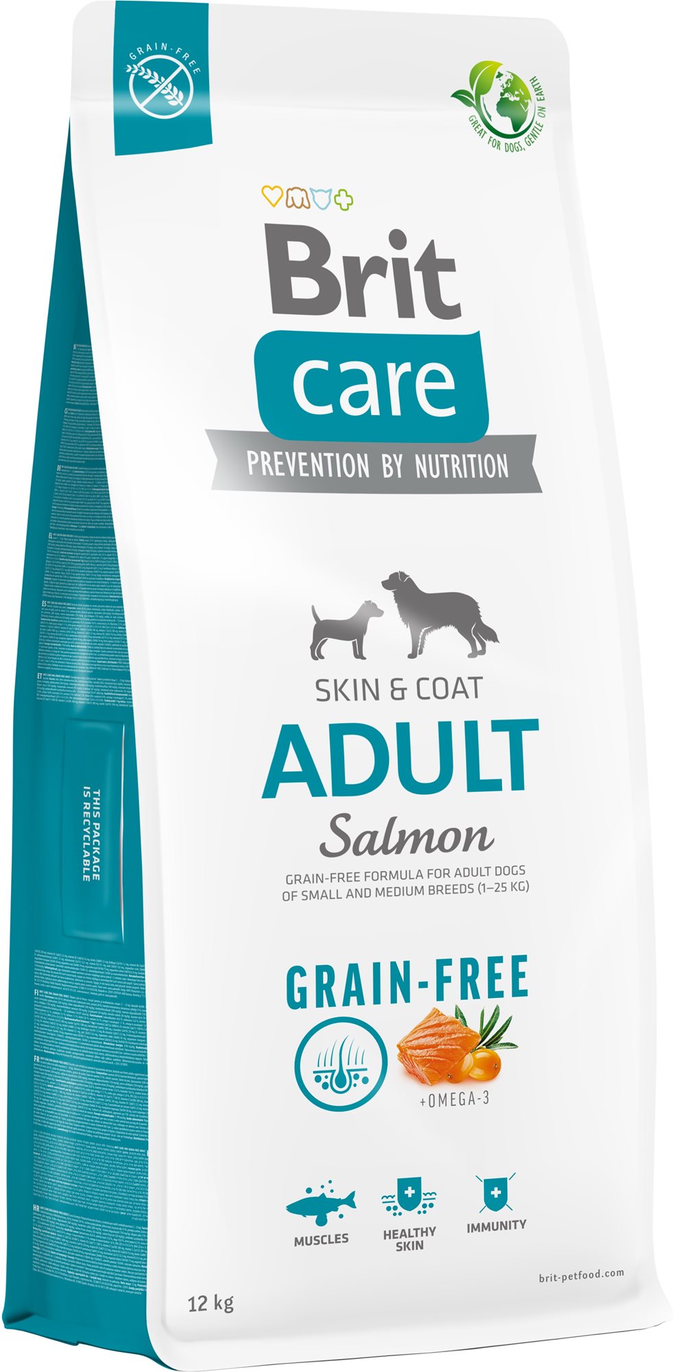 Brit Care Dog Grain-free s lososom Adult 12 kg Granuly pre psov