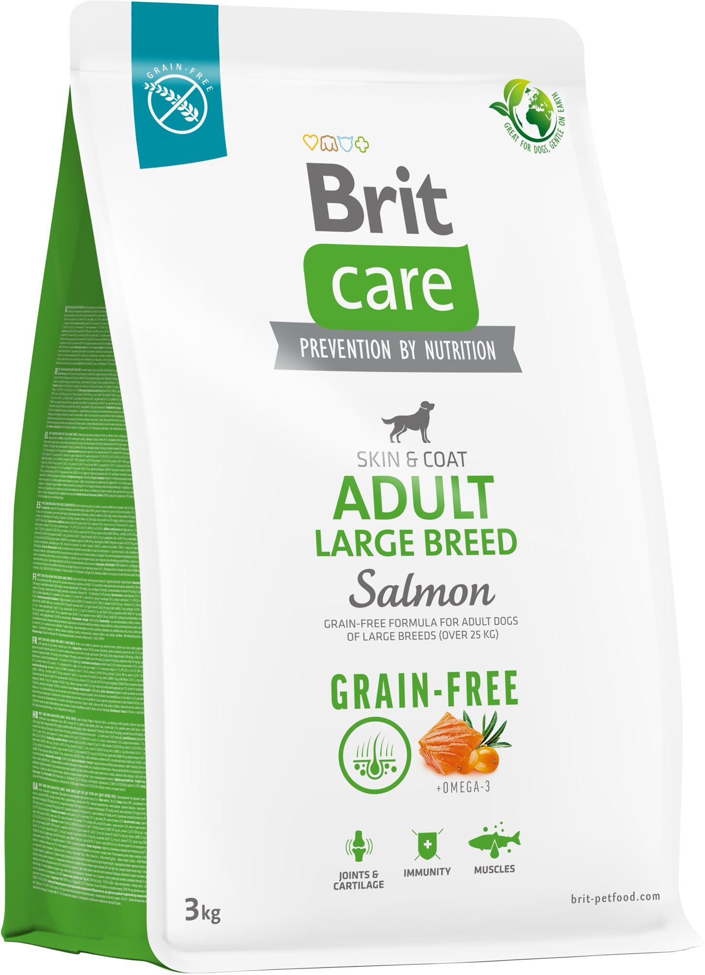 Brit Care Dog Grain-free s lososom Adult Large Breed 3 kg Granuly...