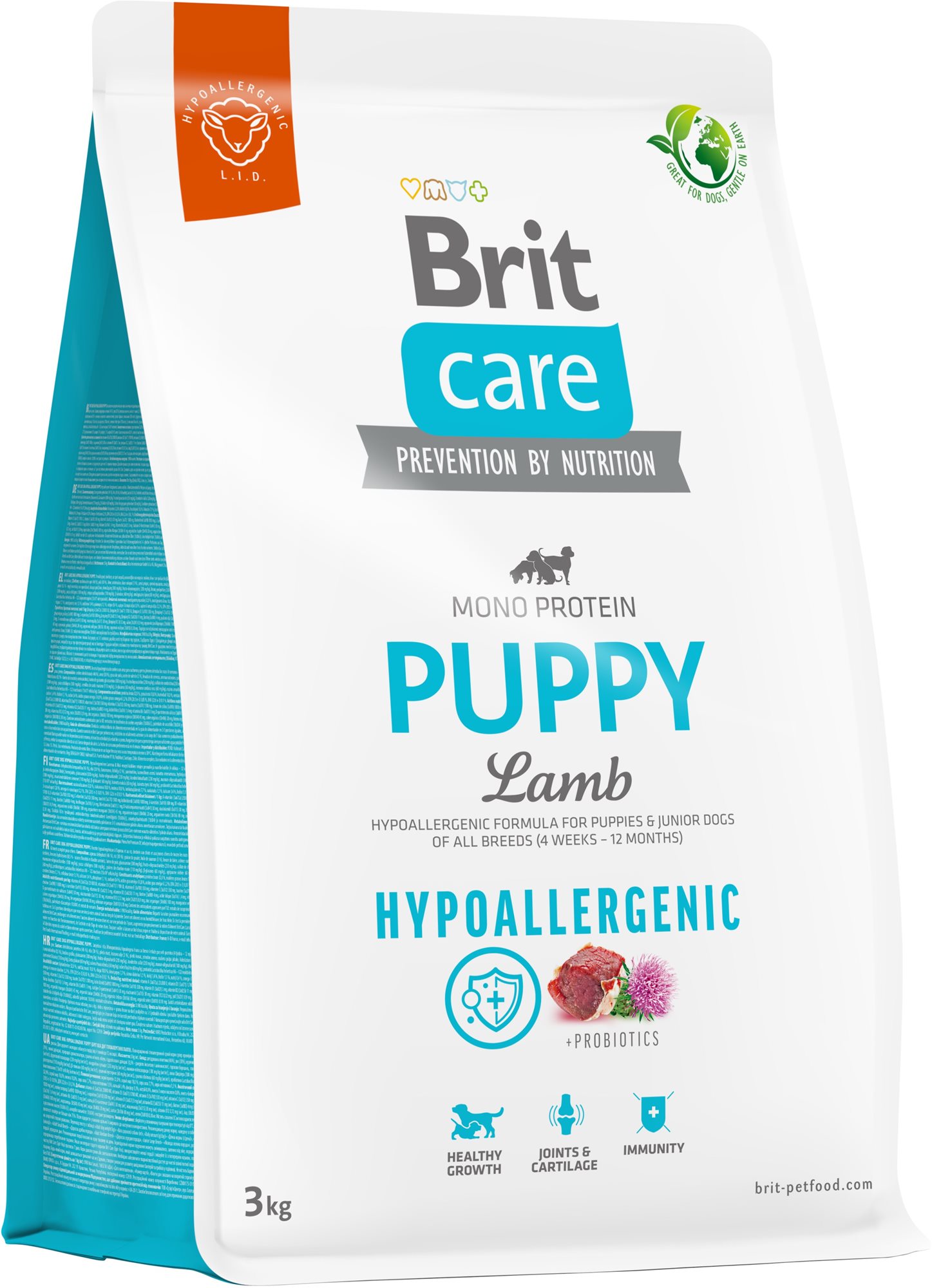 Brit Care Dog Hypoallergenic s jahňacím Puppy 3 kg Granule pre...