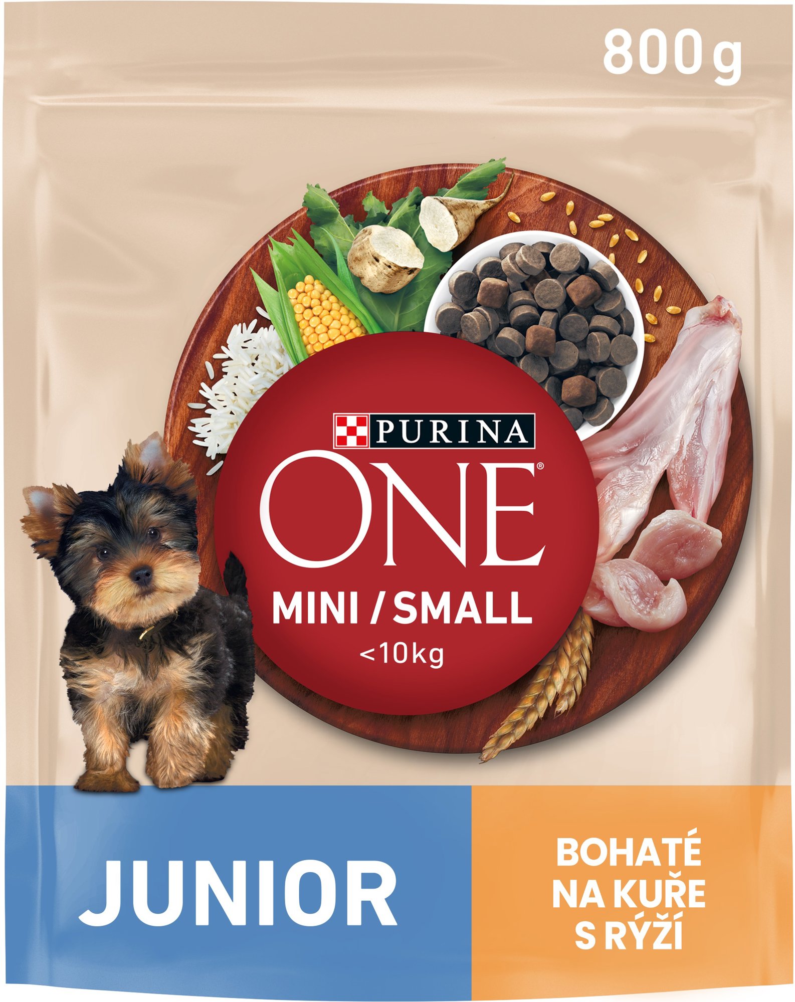 PURINA ONE junior dog kura 800 g Granule pre šteniatka