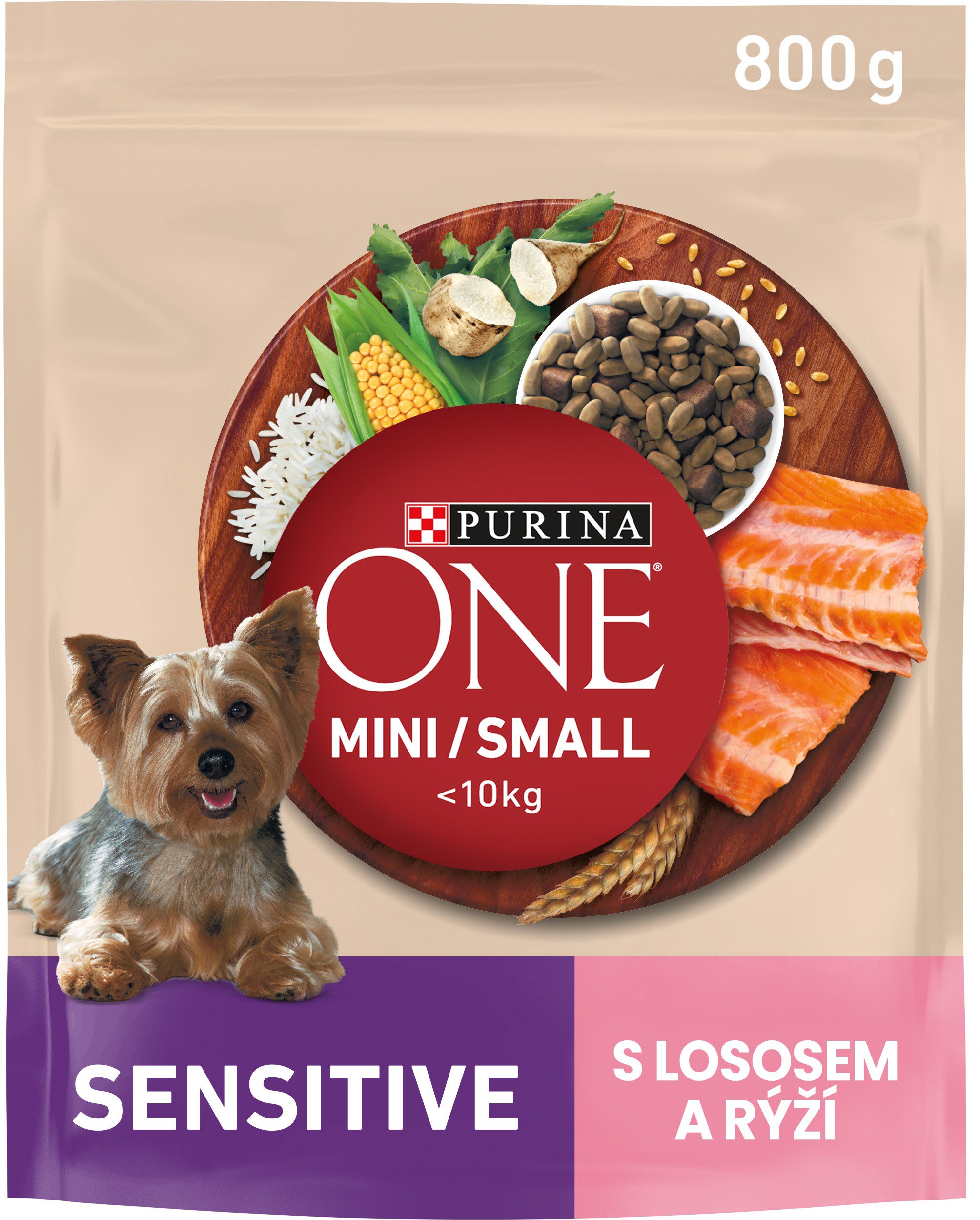 PURINA ONE sensitive dog losos 800 g Granuly pre psov