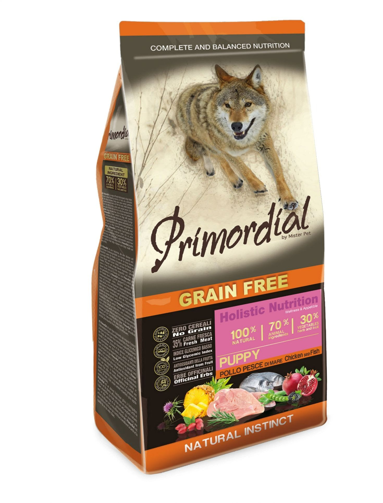Primordial Puppy Chicken and Seafish 12 kg Granule pre šteniatka