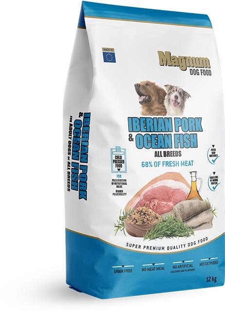 Magnum Iberian Pork & Ocean Fish all breed 3 kg Granuly pre psov