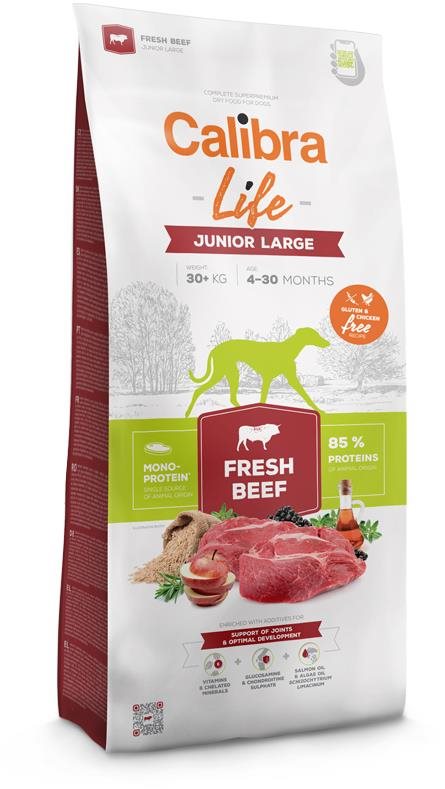 Calibra Dog Life junior large fresh beef 2,5 kg Granule pre šteniatka