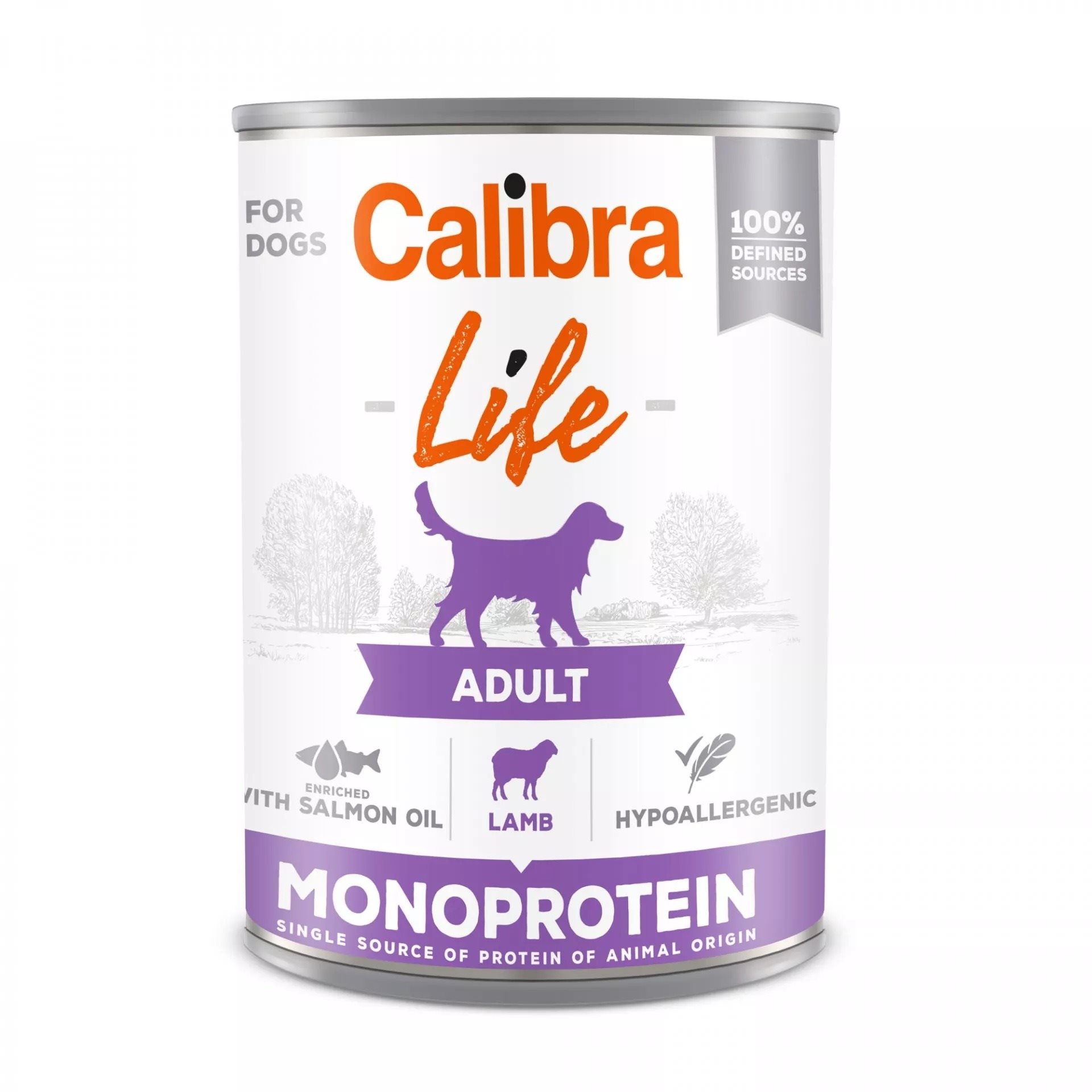 Calibra Dog Life konzerva adult lamb 400 g Konzerva pre psov