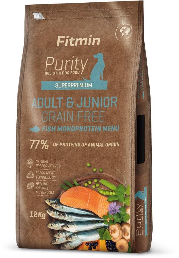 Fitmin Purity Dog grain free Adult & Junior Fish Menu 12 kg Granule...