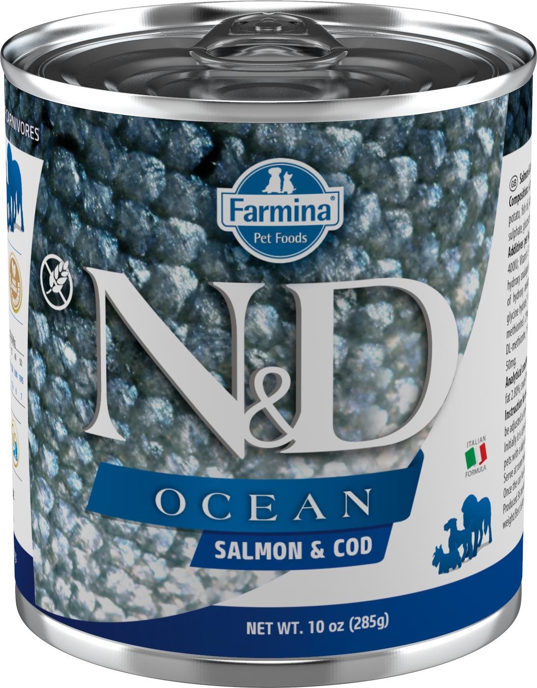 N&D Ocean Dog Adult Salmon & Codfish 285 g Konzerva pre psov