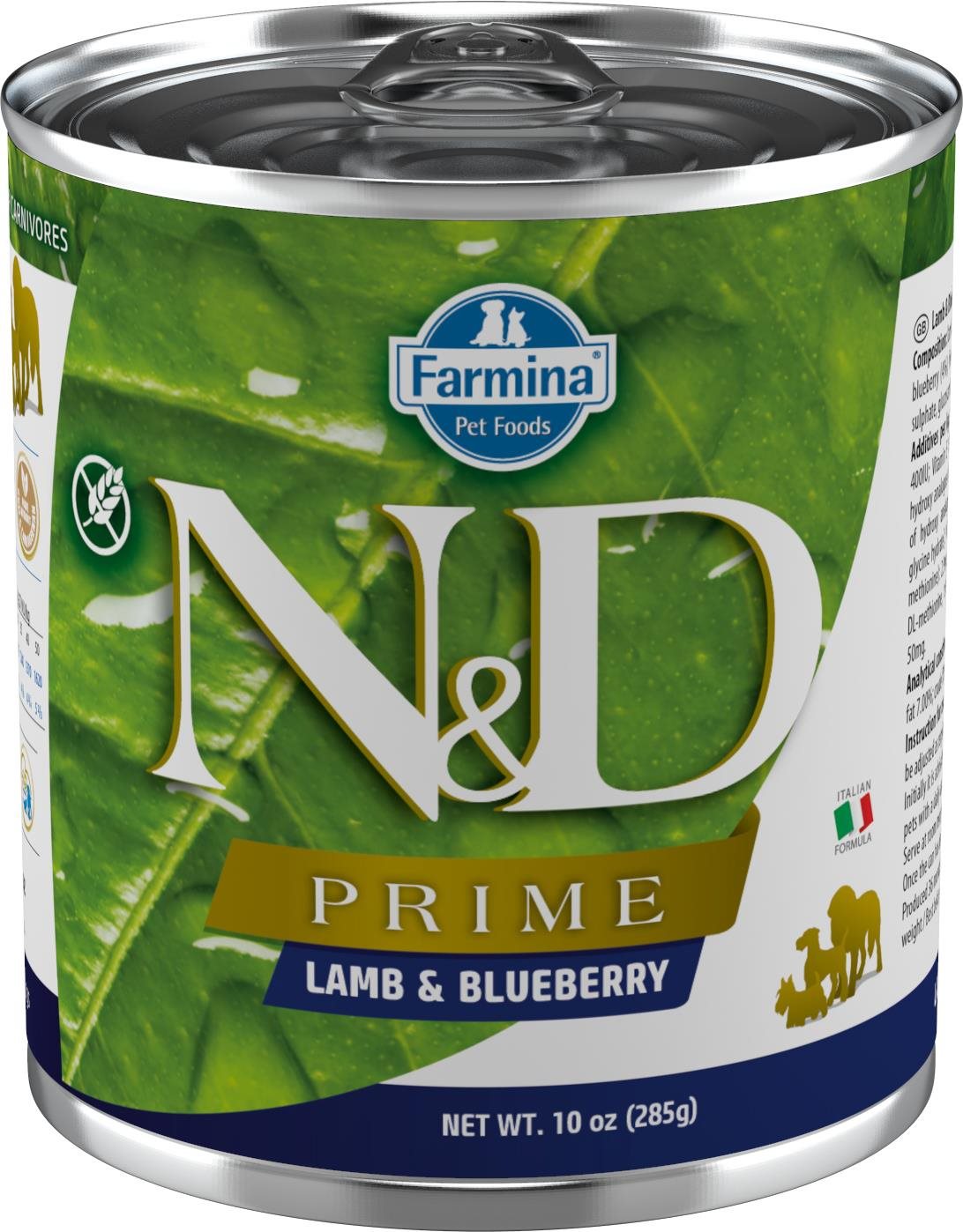 N&D Prime Dog Adult Lamb & Blueberry 285 g Konzerva pre psov