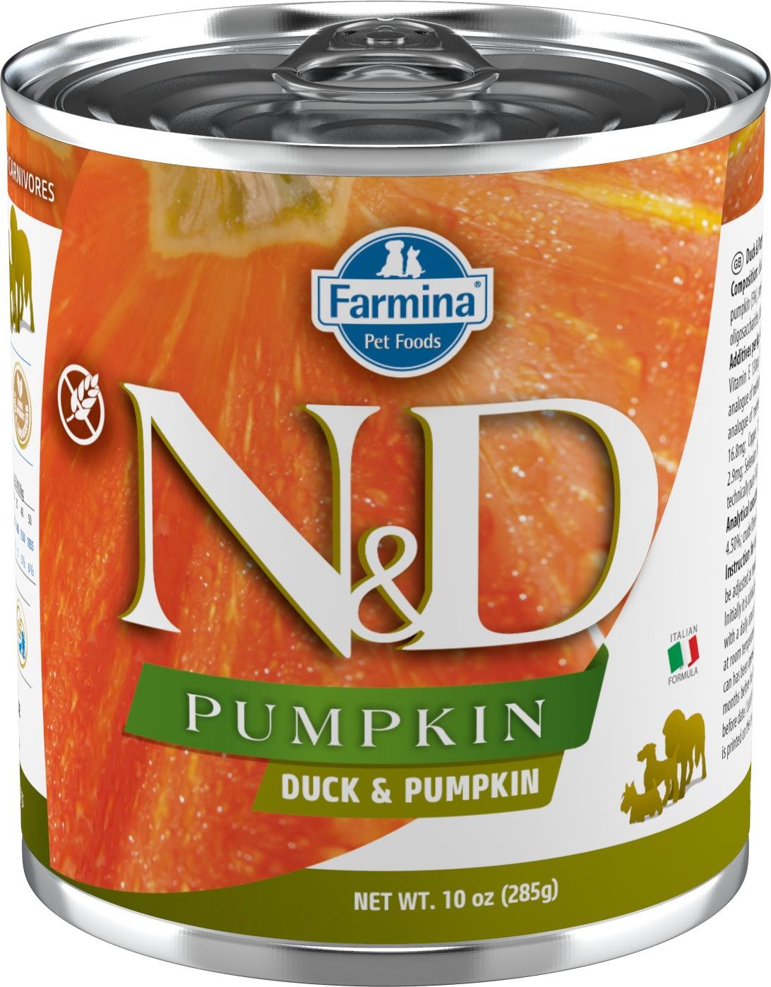 N&D Pumpkin Dog Adult Duck & Pumpkin 285 g Konzerva pre psov